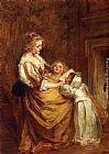 Ted Seth Jacobs Paintings - Motherly Love by Jacob Henricus Maris